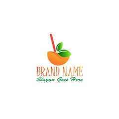 Juice logo design vector illustration