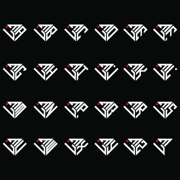 LMA to LMZ letter logo creative design, Multiple triple letter logo design