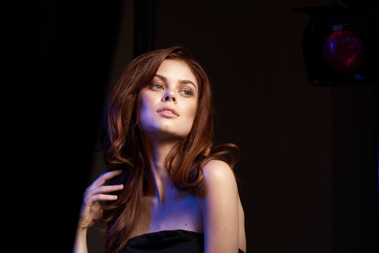 beautiful woman attractive look model photography studio spotlight model lifestyle