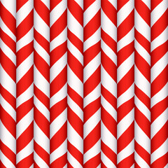 Japanese Xmas Chevron Arrow Straw Vector Seamless Pattern