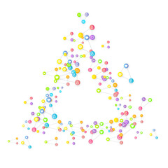 Social media marketing icons internet tags target