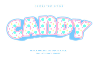 candy editable text effect