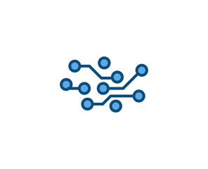 Line Microchip icon isolated on white background. Outline symbol for website design, mobile application, ui. Electronics pictogram. Vector illustration, editorial stroсk. 