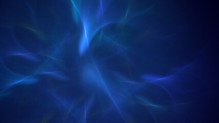 3D rendering abstract blue fractal light background