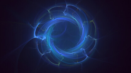3D rendering abstract circle light background
