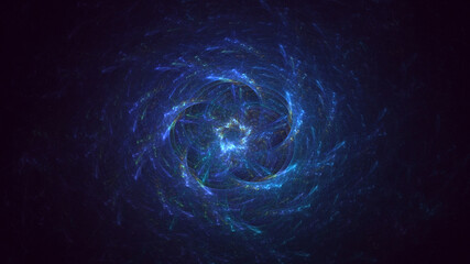 3D rendering abstract circle light background