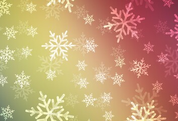 Light Green, Red vector background in Xmas style.