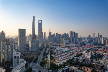 Fototapeta na wymiar Shanghai skyline