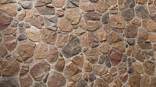 Cobble stone  texture with a shallow depth of field for perspective background