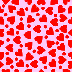 seamless background with hearts