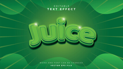 Green Juice Text Style Effect 