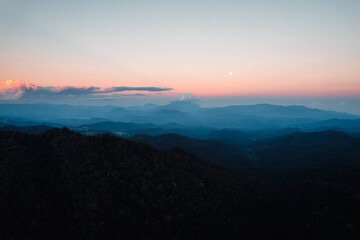  Sunrise above the fog ,Flying above the clouds sunrise and fog