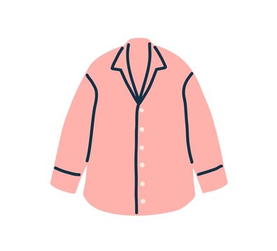 pink shirt with dark blue trim clip art preview