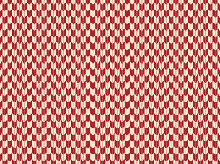 赤色の矢絣模様な背景素材
