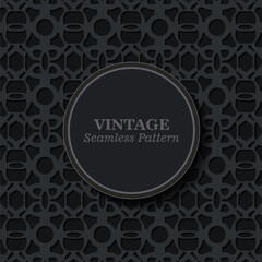 Elegant dark ornament pattern background