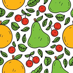 Fruit pattern designs illustration for clothing, wallpapers, backgrounds, posters, books, banners and more