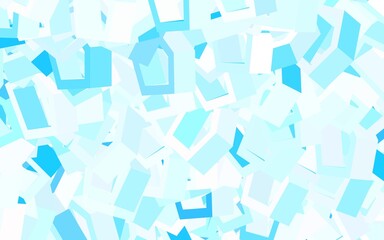 Light Pink, Blue vector backdrop with hexagons.