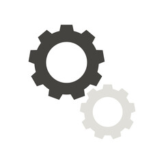 シンプルな歯車のアイコン　ベクターイラスト素材