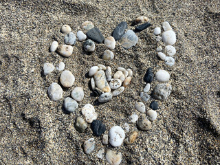 stones on the beach