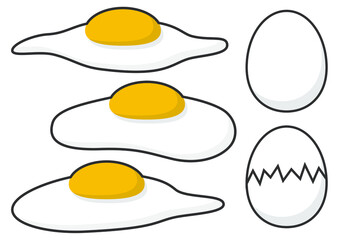 たまごのベクターイラスト素材集