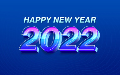 HAPPY NEW YEAR 2022 BANNER TEMPLATE POSTER HEADER FOR WEBSITE SOCIAL MEDIA POST