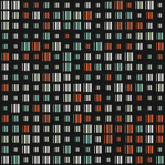 Abstract Geometric Pattern generative computational art illustration