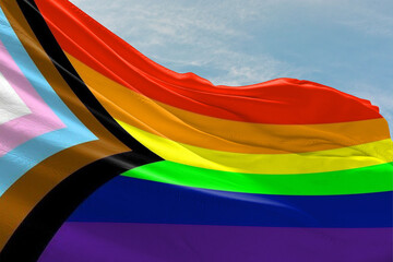 Intersex-inclusive redesign of the Progress Pride 2021 - obrazy, fototapety, plakaty