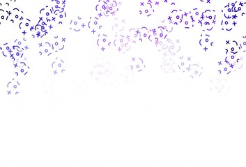 Light Purple vector layout with algebra elements.