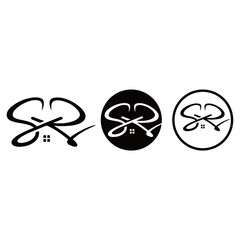 logo icon vector initials R S house