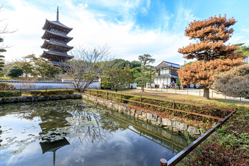 秋の備中国分寺　岡山県総社市　Autumn Bitchū Kokubunji. Okayama-ken Souja city