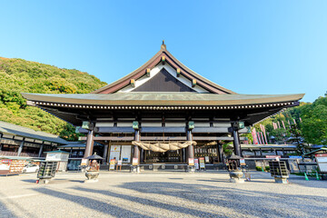 Fototapeta premium 秋の最上稲荷山妙教寺 岡山県岡山市 Saijo Inariyama Myokyoji Temple in Autumn. Okayama-ken Okayama city
