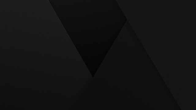 黒い幾何学模様が動きます。リッチな印象を与える背景動画素材。