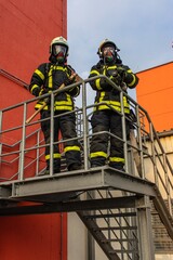 Atemschutztrupp der Feuerwehr 