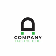 simple letter A logo vector.