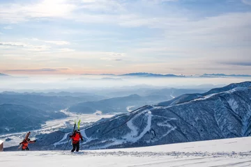 Fotobehang スキー場での風景写真 © Casey