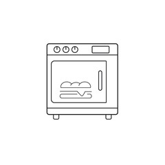 Stove oven icons symbol vector elements for infographic web