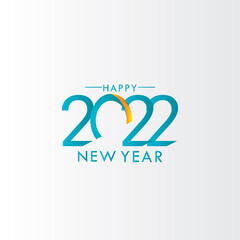 Happy New Year 2022 Celebration Vector Template Design Illustration