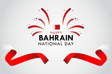 Happy Bahrain National Day Celebration Vector Template Design Illustration