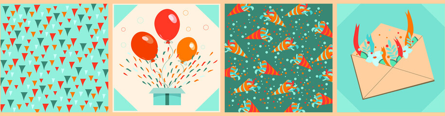 Holiday cards for happy holidays, nice, warm colors