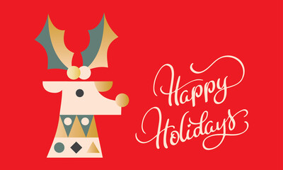 Fototapeta na wymiar Christmas, season greetings, happy holiday Graphic Vector in Illustrator file