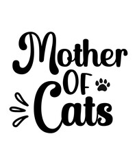 Fototapeta premium Cat SVG Bundle, cat mom svg, fur mom svg, svg designs, pet svg, paw svg, kitten svg, cat face svg, funny svg quotes, kitty svg, svg sayings