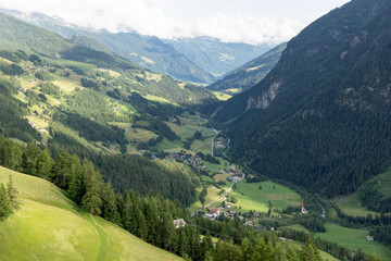 View of the valley near Heiligenblut. Carinthia. Austria