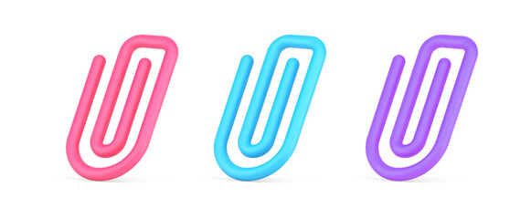 Isometric bright office supply set for archival chancellery paperwork design template 3d icon