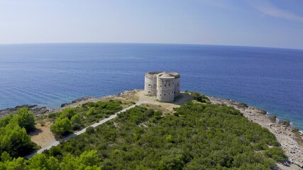 Arza fortress. Montenegro. Aerial photography. View from above