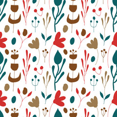 seamless repeating pattern with flowers