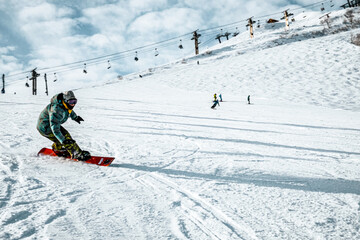 スキー場での風景写真