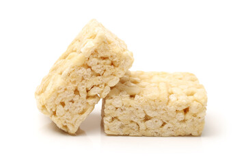 Rice cake on white background