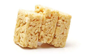 Rice cake on white background