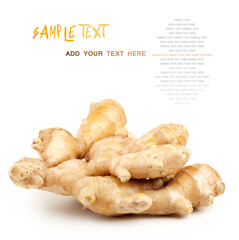 ginger isolated on white background