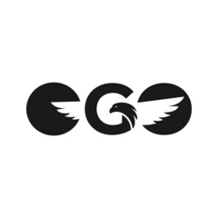Awesome Creative  G  Eagle  logo design template suitable for Print, Digital, Banner, Icon, Apps, print T-Shirts and Other Marketing Material Purpose  